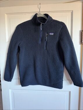 Patagonia Navy Sherpa Half-Zip Pullover
